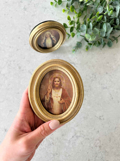 Sacred Heart & Immaculate Heart - Framed Set