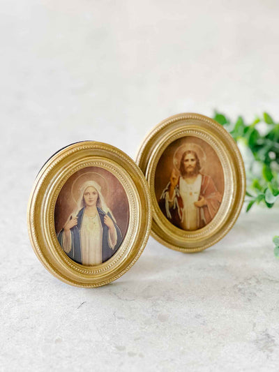 Sacred Heart & Immaculate Heart - Framed Set