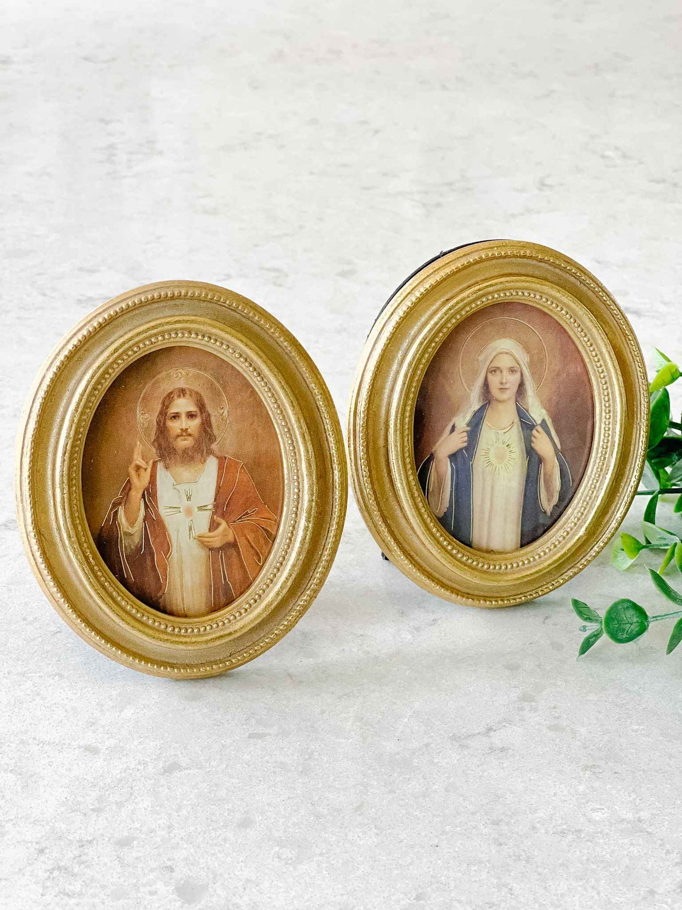 Sacred Heart & Immaculate Heart - Framed Set