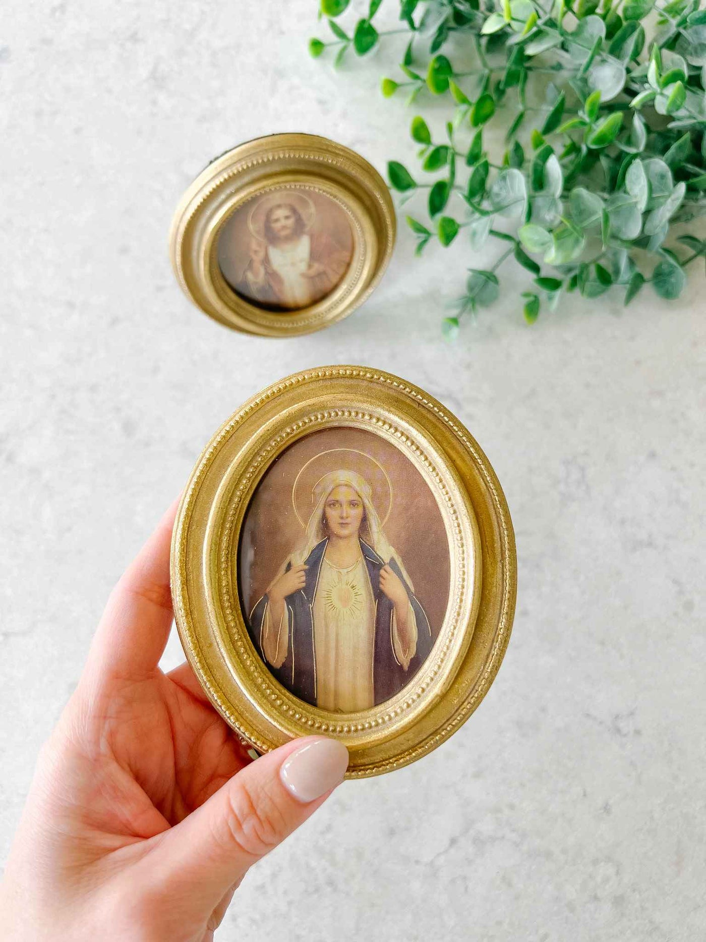 Sacred Heart & Immaculate Heart - Framed Set