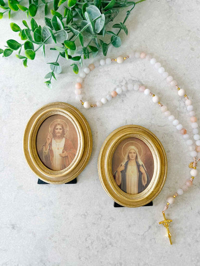 Sacred Heart & Immaculate Heart - Framed Set