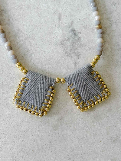 Sacred Heart & Our Lady of Carmel Scapular-Inspired Necklace