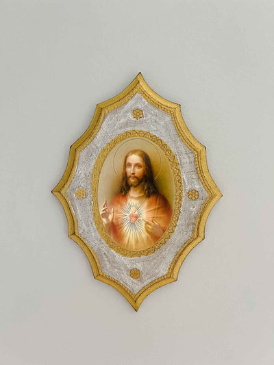 Sacred Heart of Jesus - Florentine Plaque