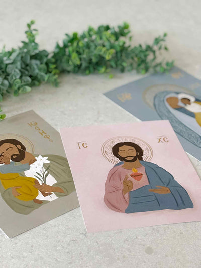 Sacred Heart of Jesus Icon-Inspired Print