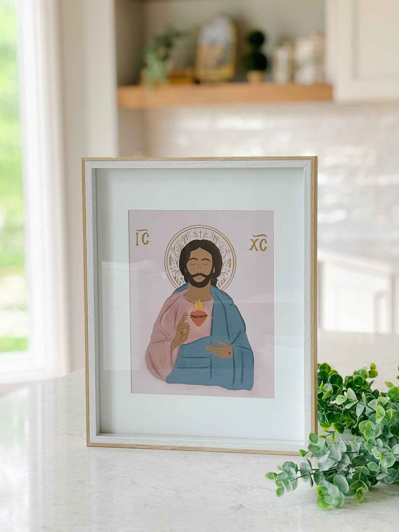 Sacred Heart of Jesus Icon-Inspired Print