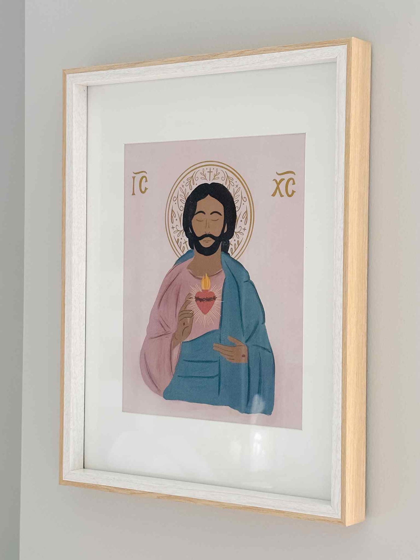 Sacred Heart of Jesus Icon-Inspired Print