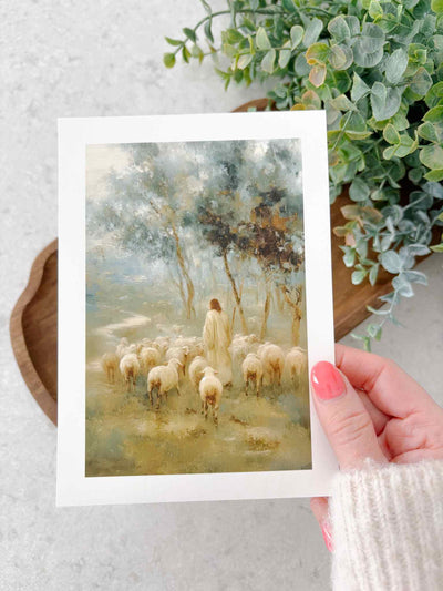 Safe in His Care - Print