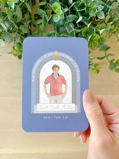 Saint Carlo Acutis Prayer Card