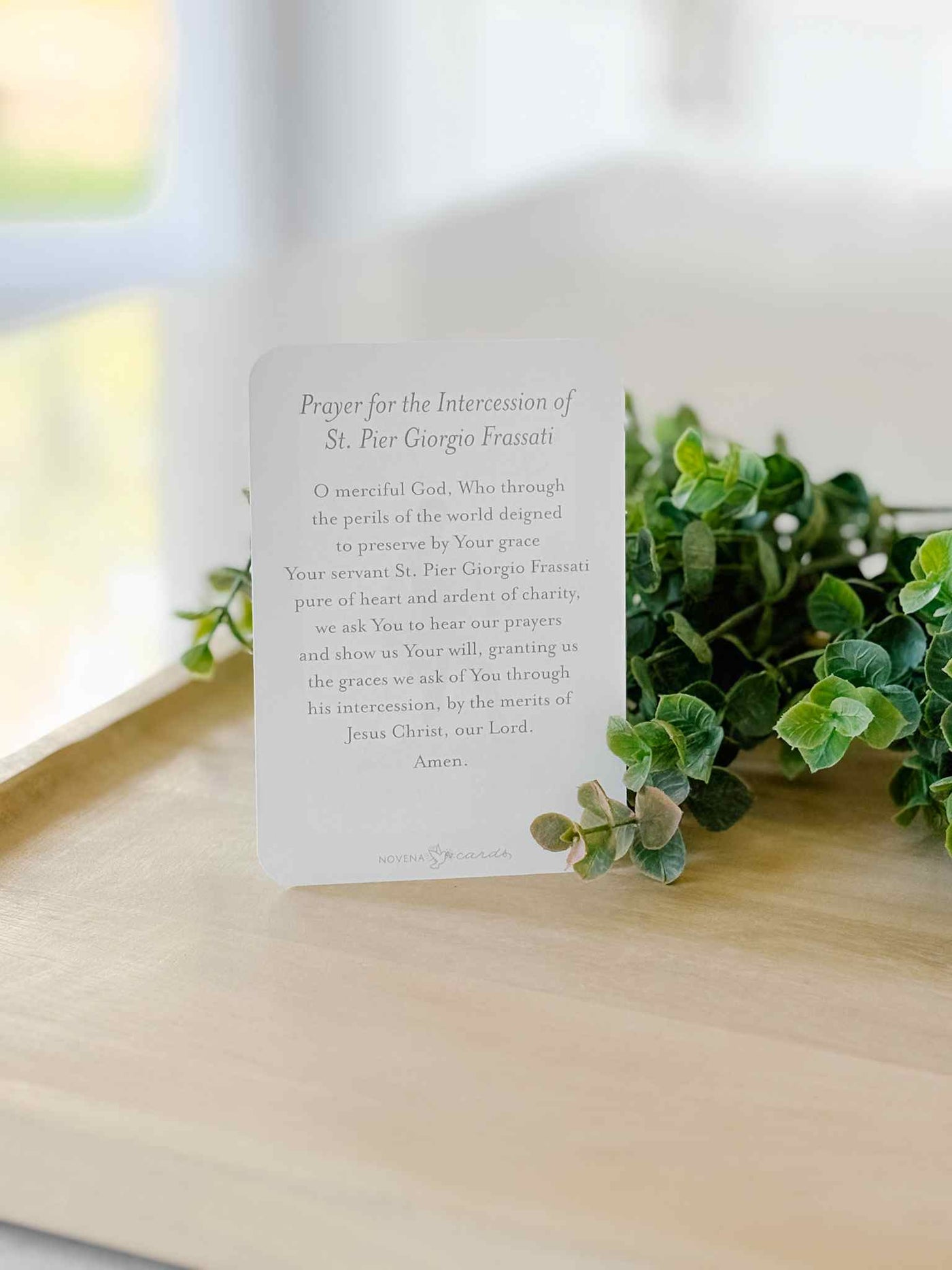 Saint Pier Giorgio Frassati Prayer Card