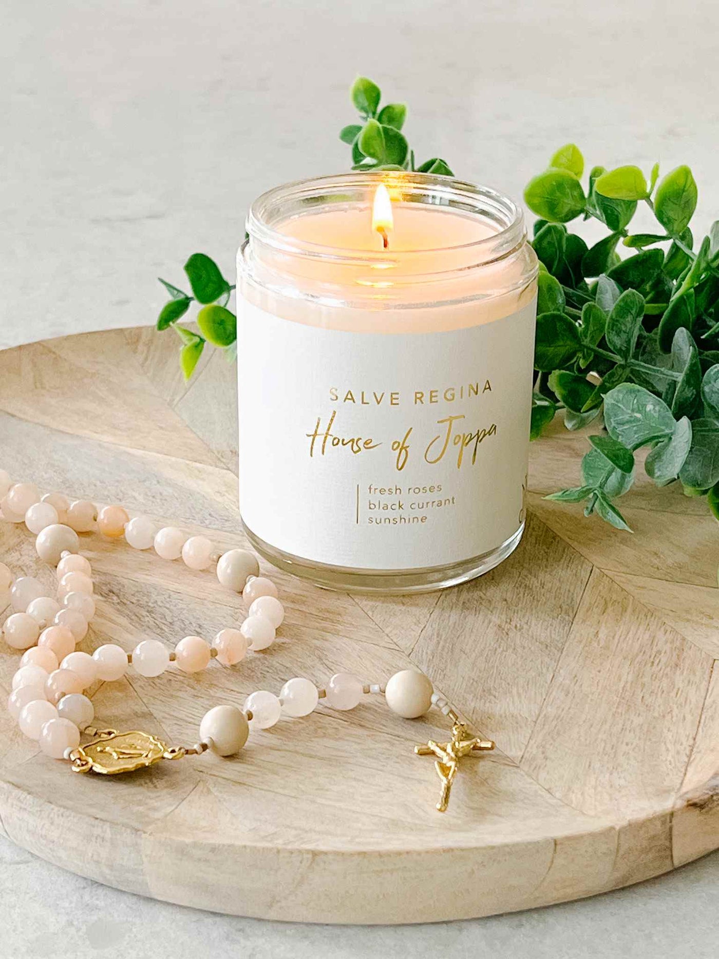 Salve Regina Candle - Fresh Roses + Black Currant + Sunshine