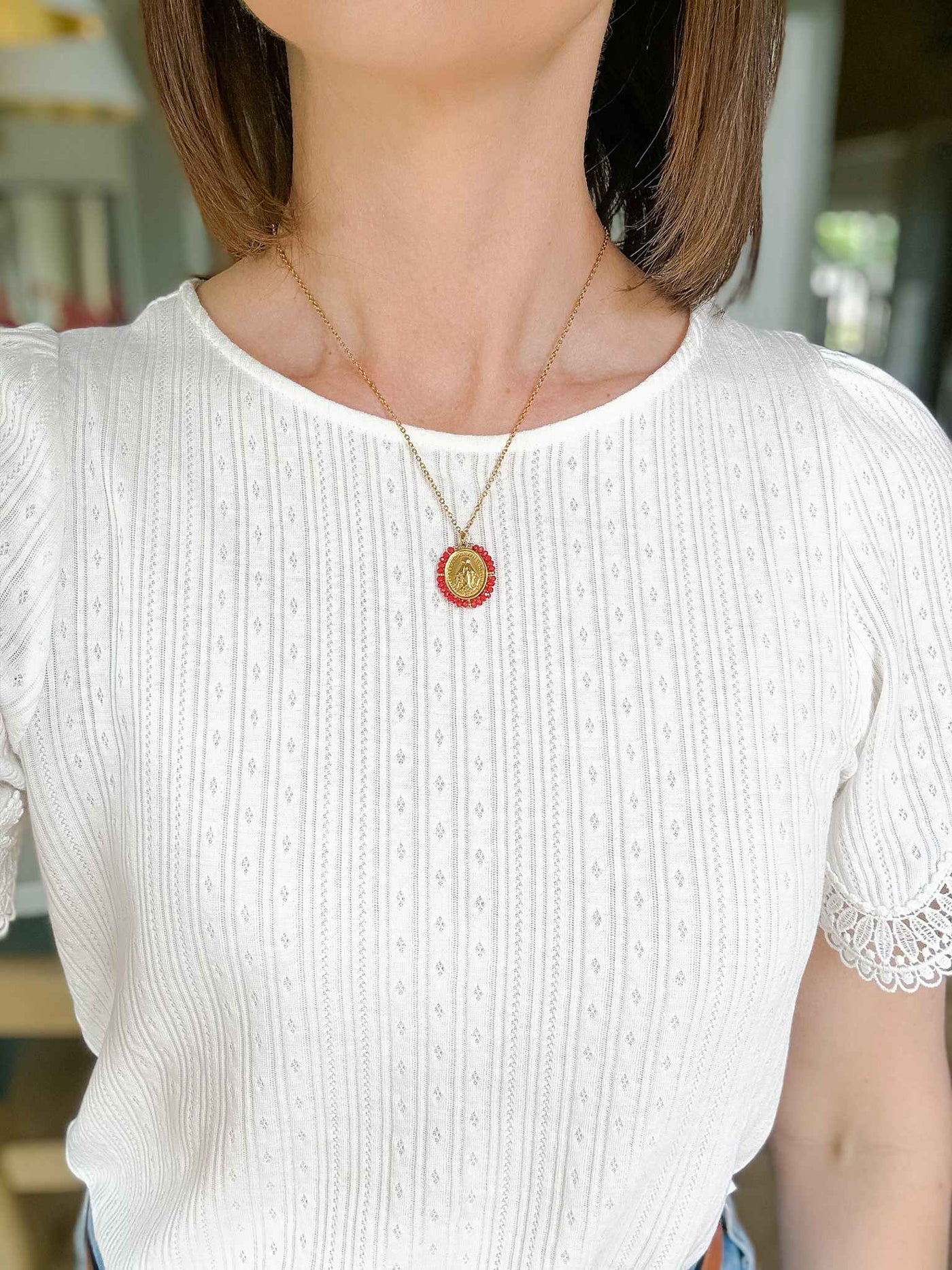 Santa Maria Necklace - Red
