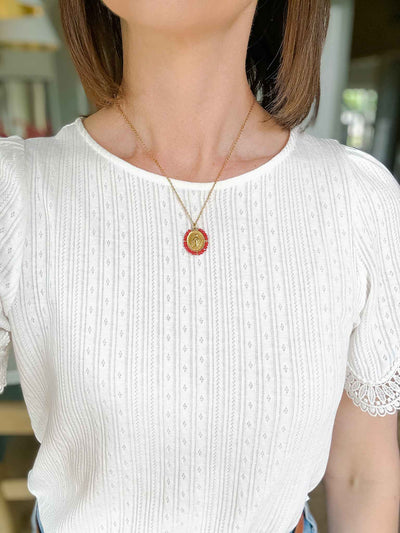Santa Maria Necklace - Red