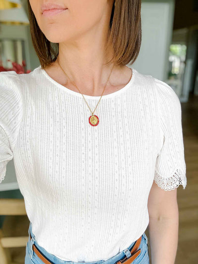 Santa Maria Necklace - Red