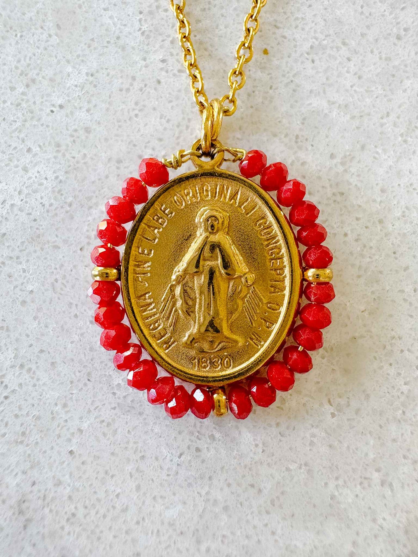 Santa Maria Necklace - Red