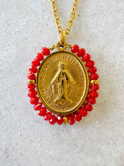 Santa Maria Necklace - Red