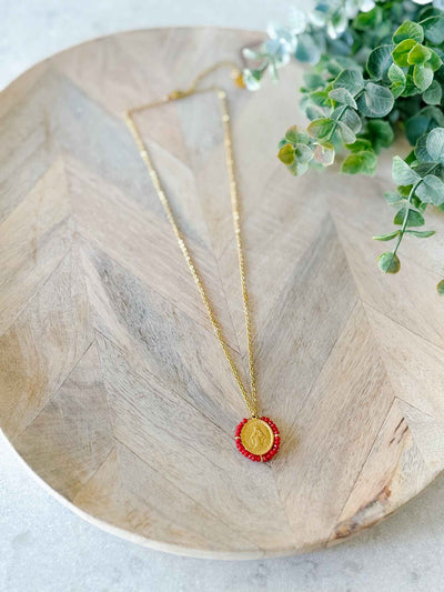 Santa Maria Necklace - Red
