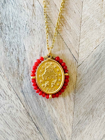Santa Maria Necklace - Red
