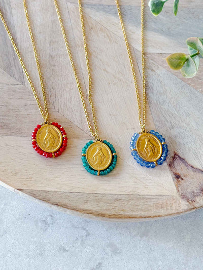 Santa Maria Necklace - Red