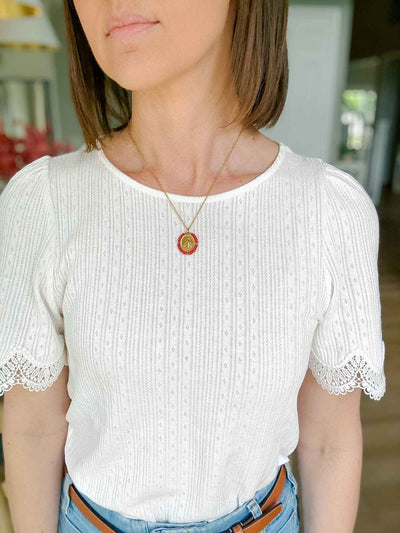 Santa Maria Necklace - Red