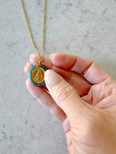Santa Maria Precious Necklace - Tiffany Green