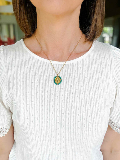 Santa Maria Precious Necklace - Tiffany Green