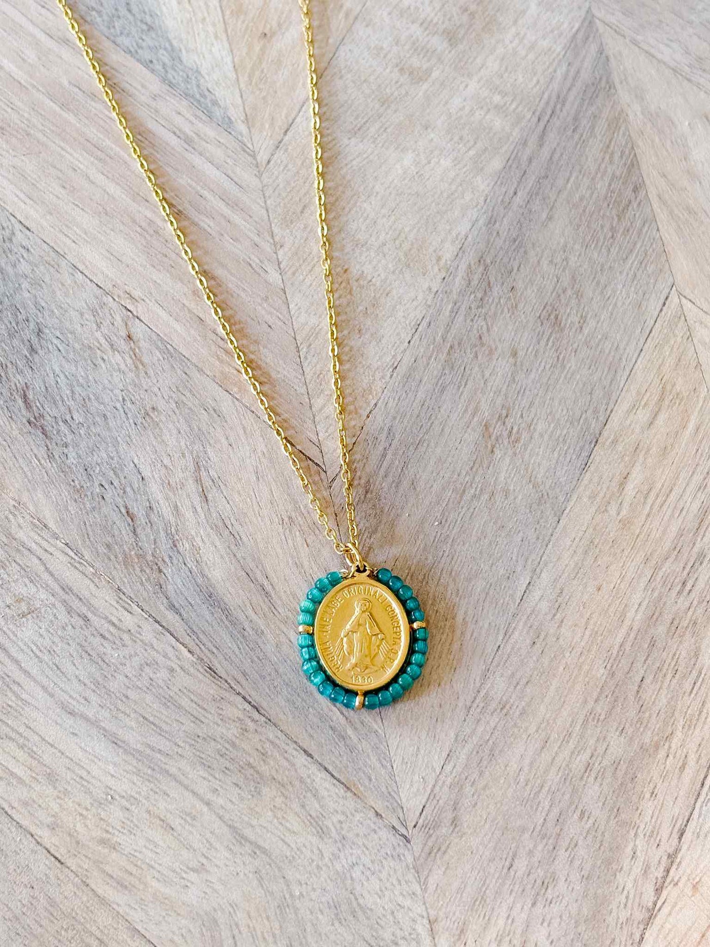 Santa Maria Precious Necklace - Tiffany Green