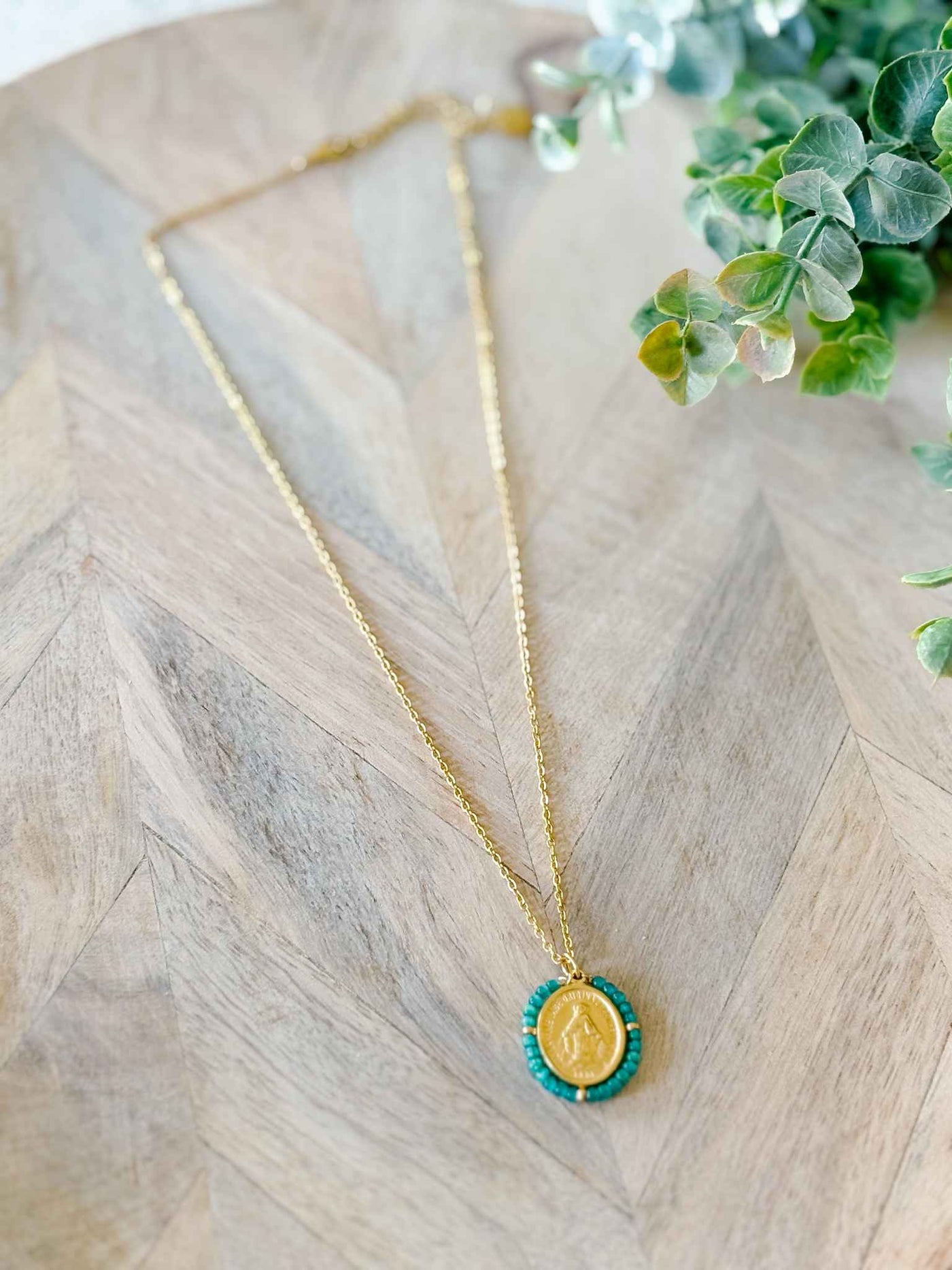 Santa Maria Precious Necklace - Tiffany Green