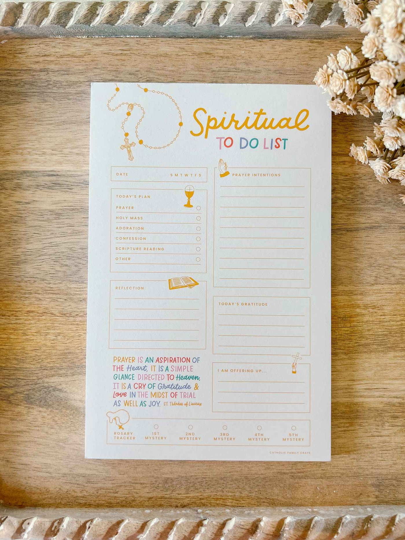 Spiritual To Do List - Notepad