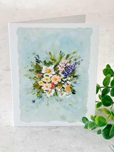 Spring Flowers Bouquet - Greeting Card