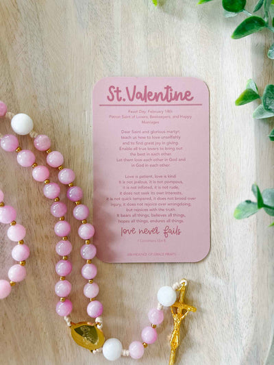 St. Valentine Prayer Card