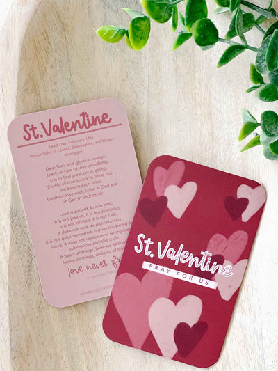 St. Valentine Prayer Card