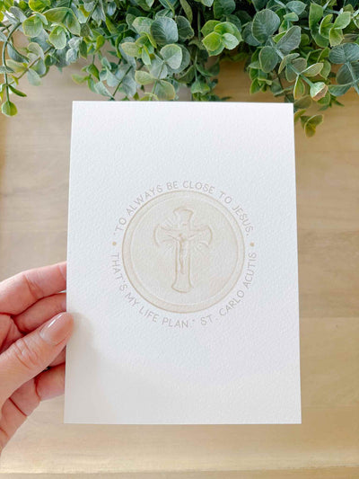 St. Carlo Acutis -  My Life Plan - Art Print