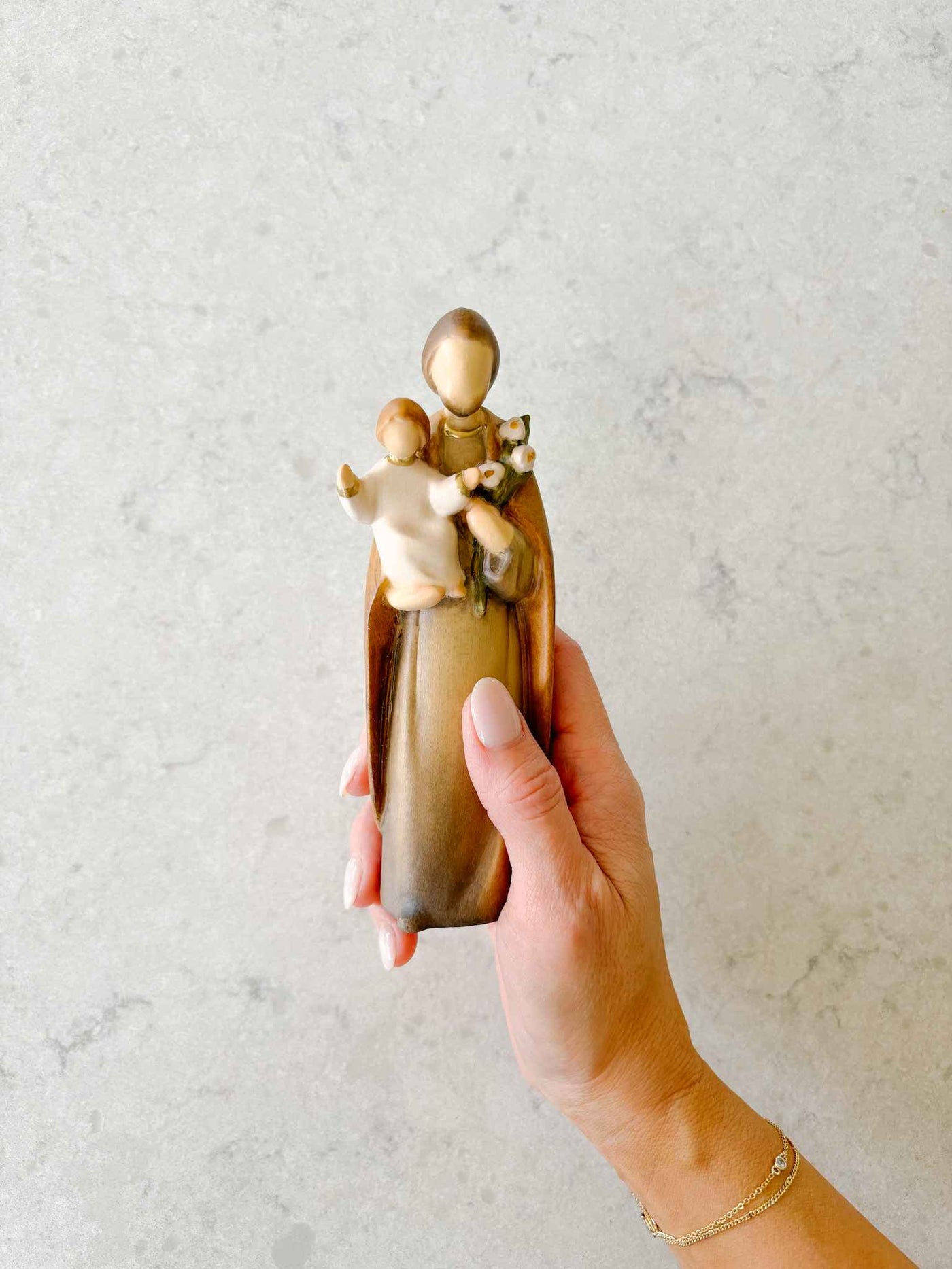 St. Joseph - Painted Wooden Statue