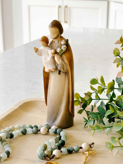 St. Joseph - Painted Wooden Statue