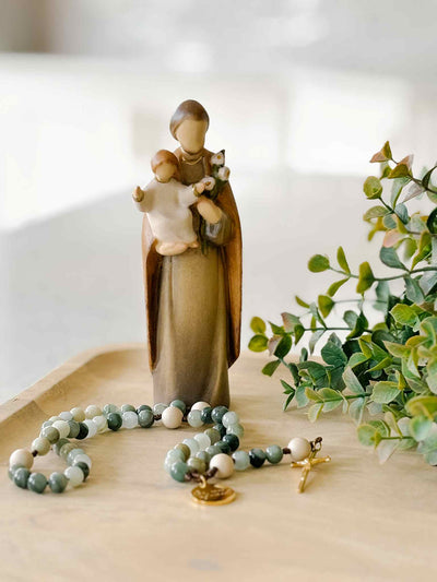St. Joseph - Painted Wooden Statue