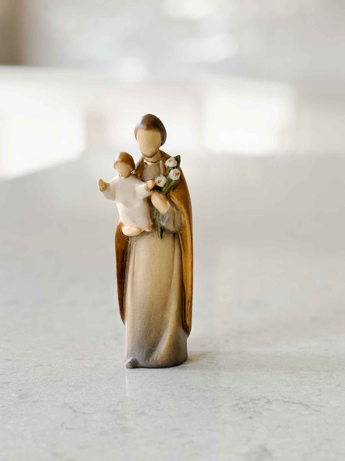 St. Joseph - Painted Wooden Statue