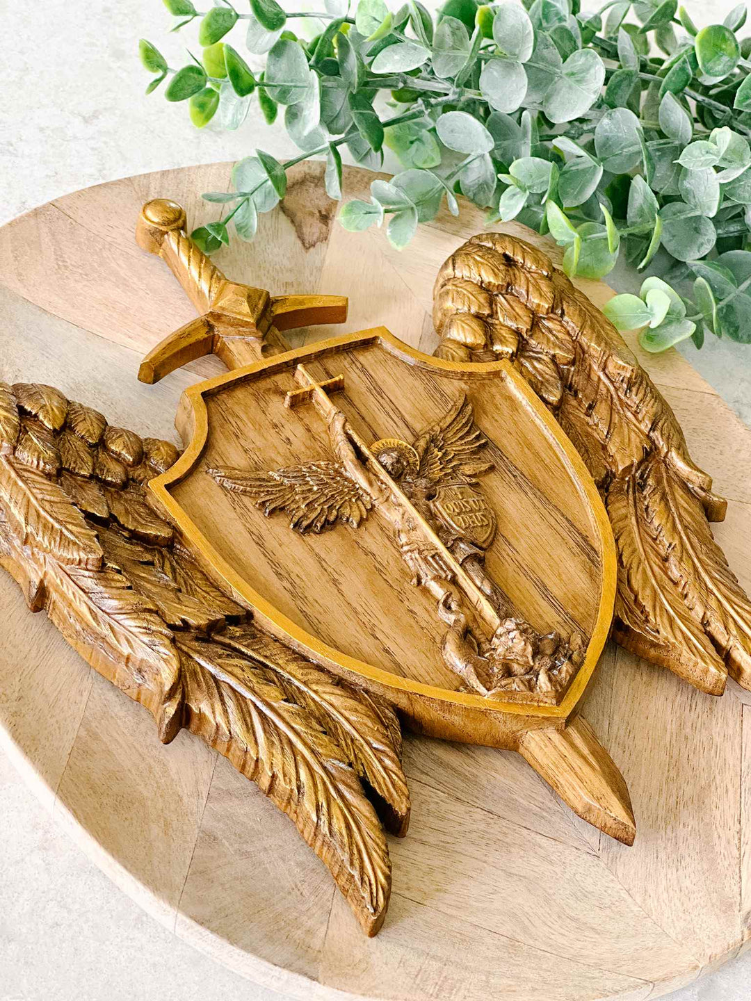 St. Michael Archangel Wood Plaque | House of Joppa