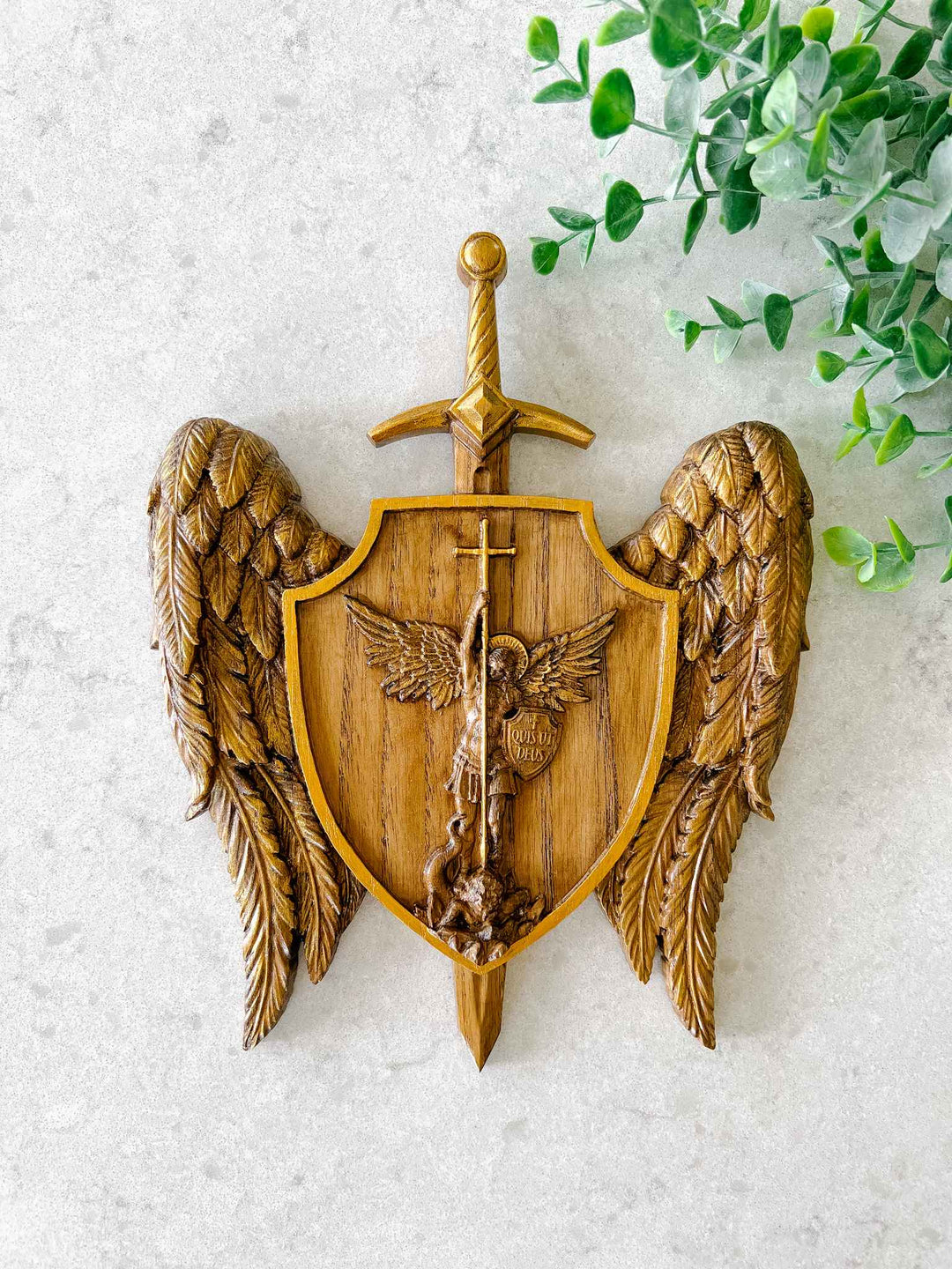 St. Michael the Archangel Plaque - Gold – House of Joppa