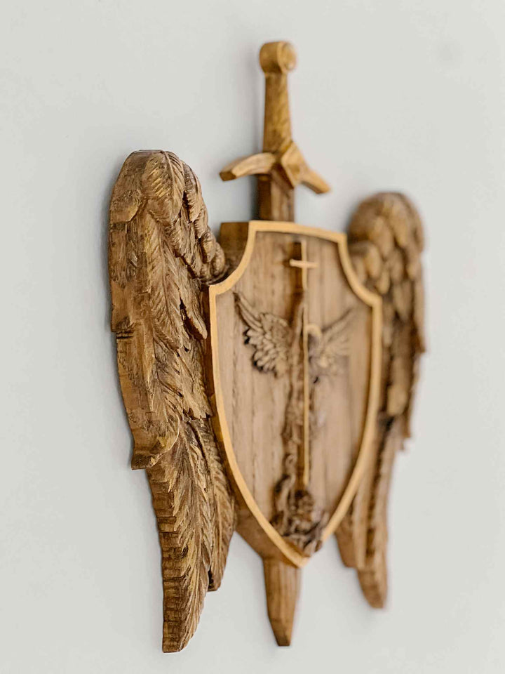 St. Michael Archangel Wood Plaque | House of Joppa