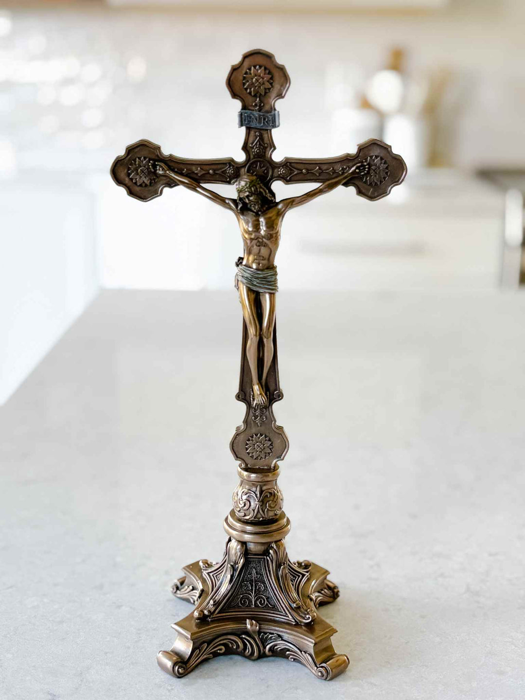 Standing Crucifix - Bronze Finish