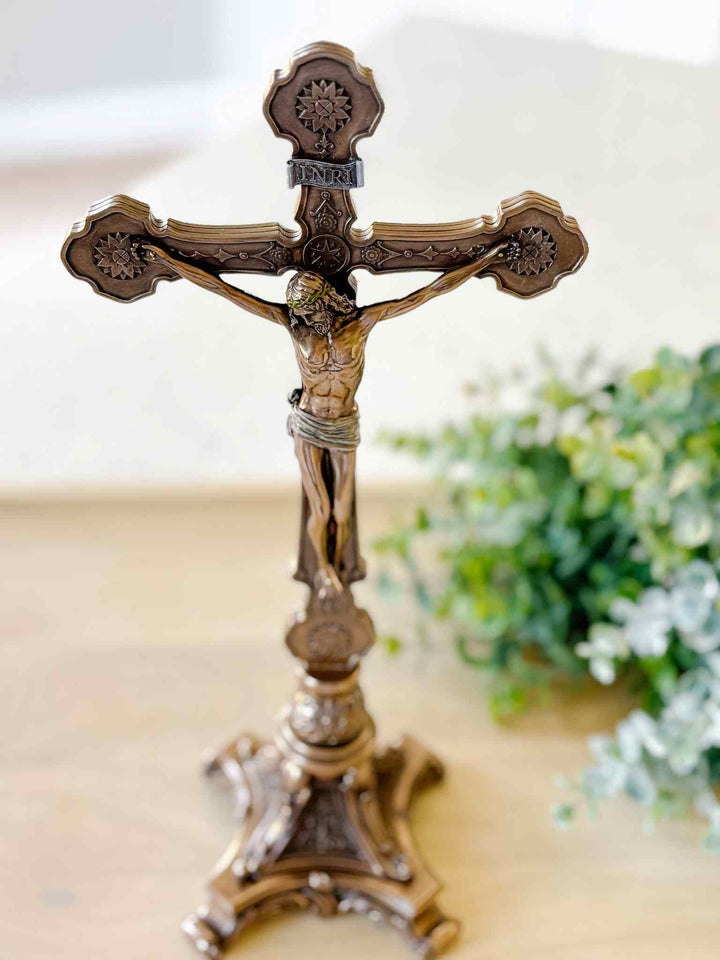 Standing Crucifix - Bronze Finish