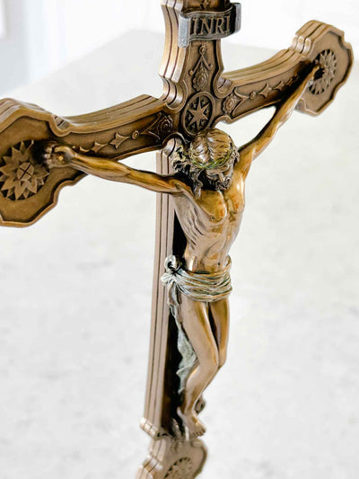 Standing Crucifix - Bronze