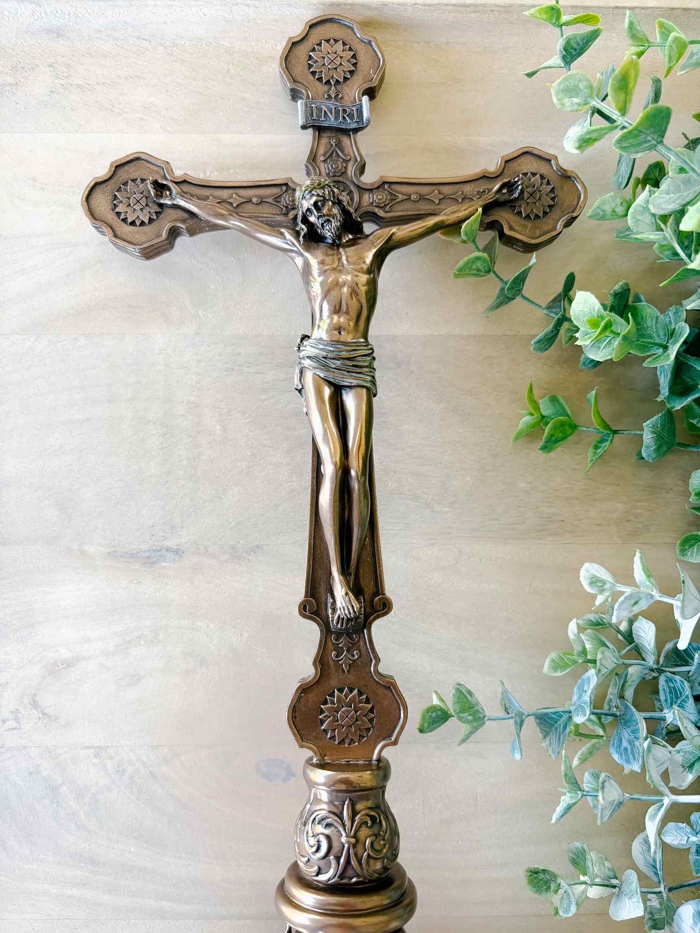 Standing Crucifix - Bronze