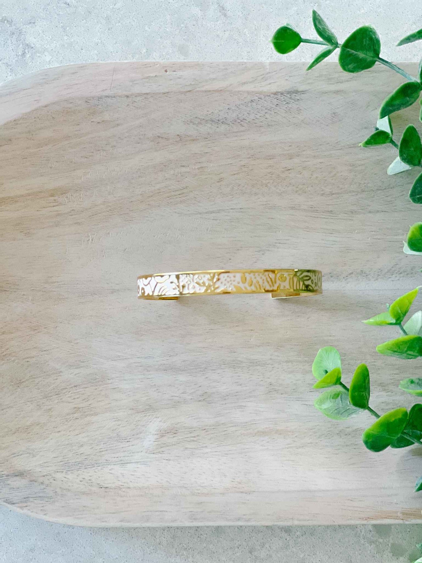 Tapestry Skinny Cuff Bracelet House of Joppa