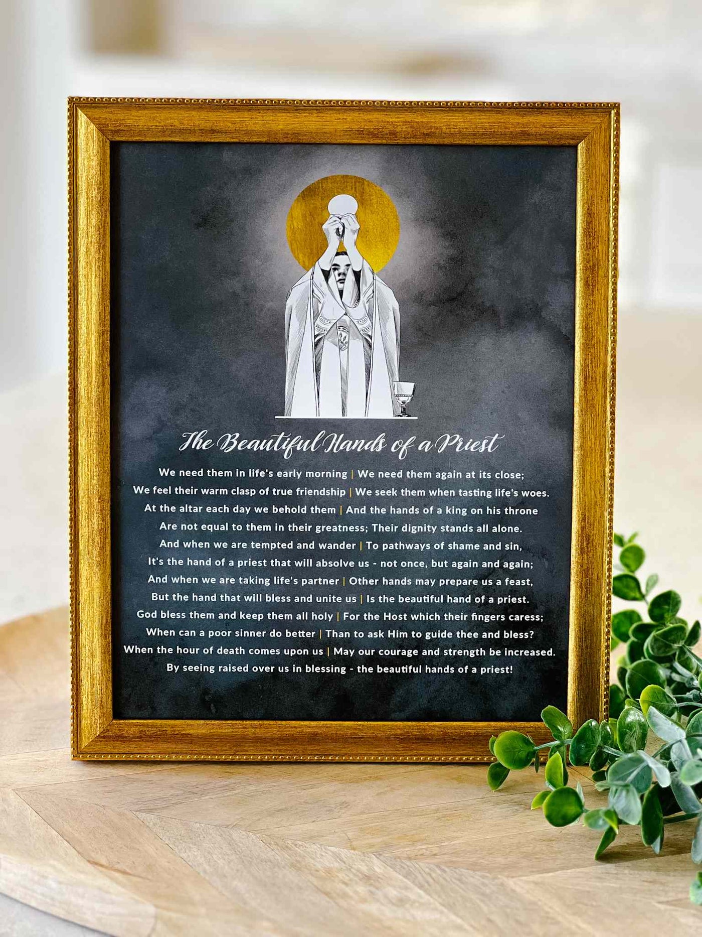 The Beautiful Hands of a Priest - Print