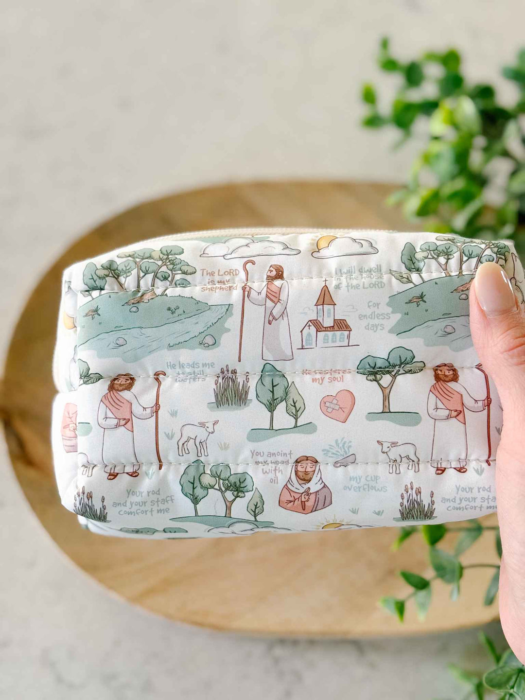 The Good Shepherd Puffer Pouch