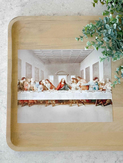 The Last Supper - Watercolor Modern Art Print