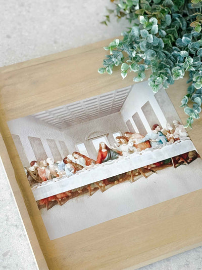 The Last Supper - Watercolor Modern Art Print