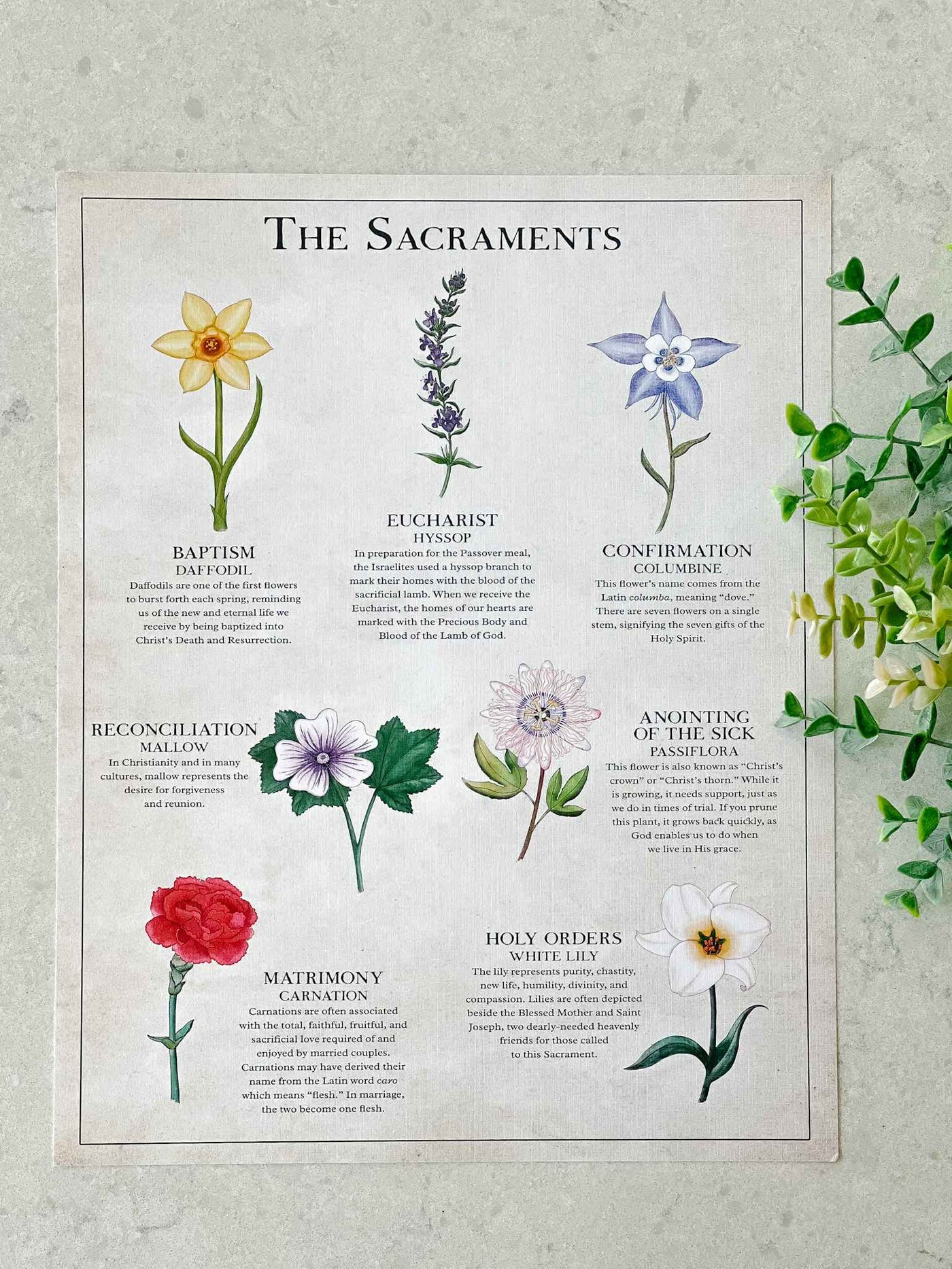 The Seven Sacraments - Print