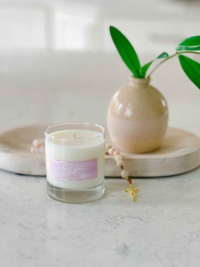 Valor & Grace Candle - St. Joan of Arc | French Oak + Lavender